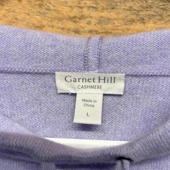 Garnet Hill Cashmere Hoodie - Picture 2 of 7